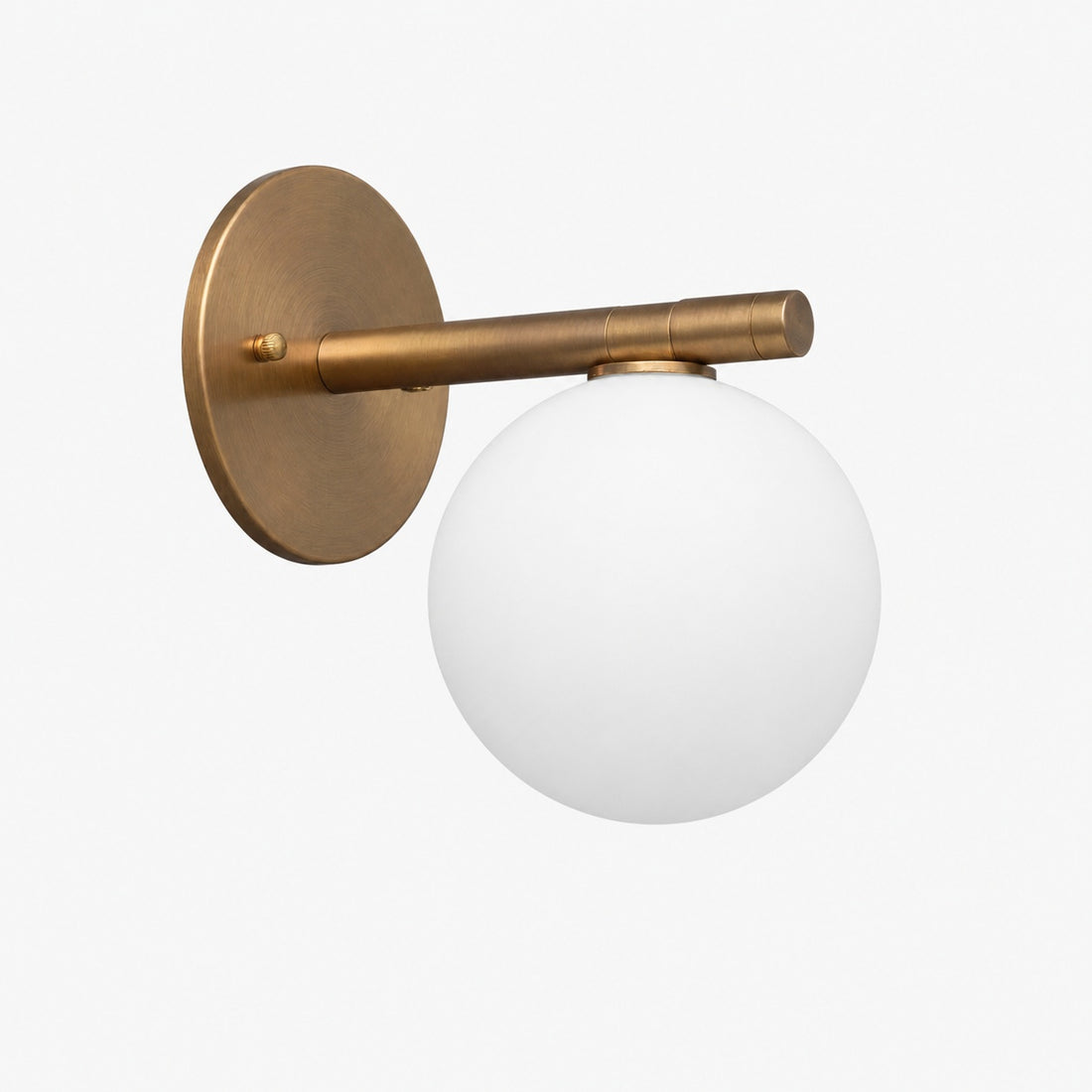 Glorica Glass Wall Sconce - Frosted Globe Light