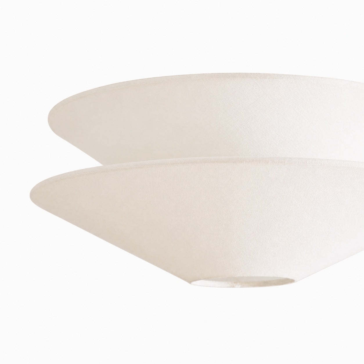 Solivara Flushmount Recessed Milky White Glass Simple Ceiling Lamp
