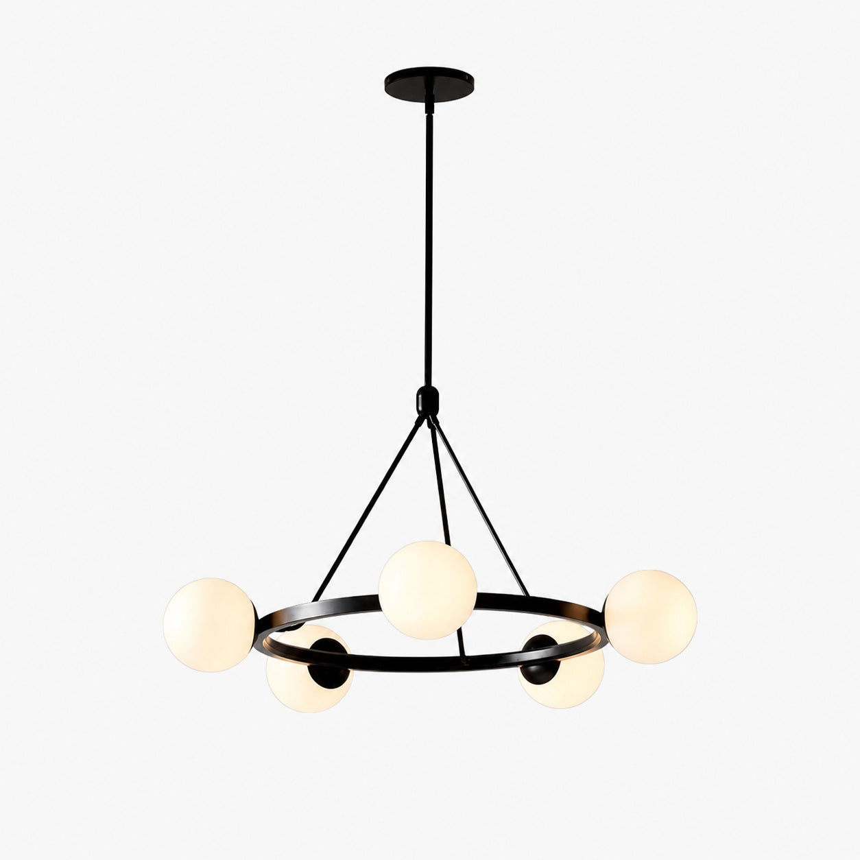 Brelia Round Light Chandelier - Modern Globe Chandelier in Stylish Design