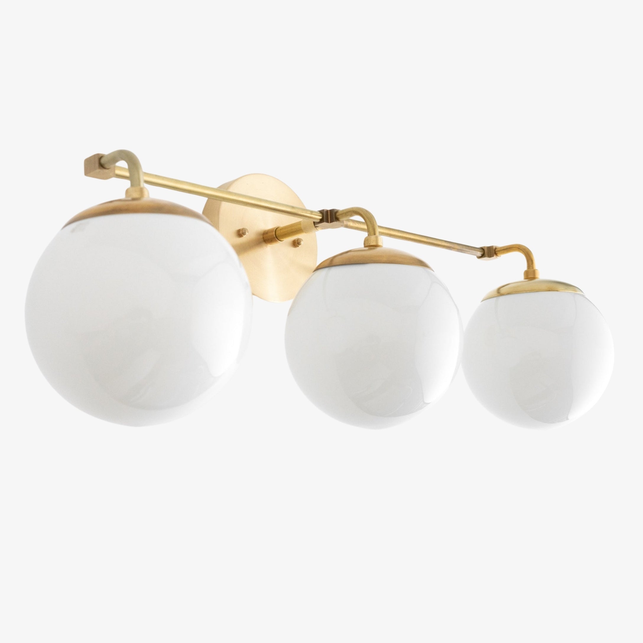 Glorica Glass Wall Sconce - Modern Vintage Vanity Light Fixture