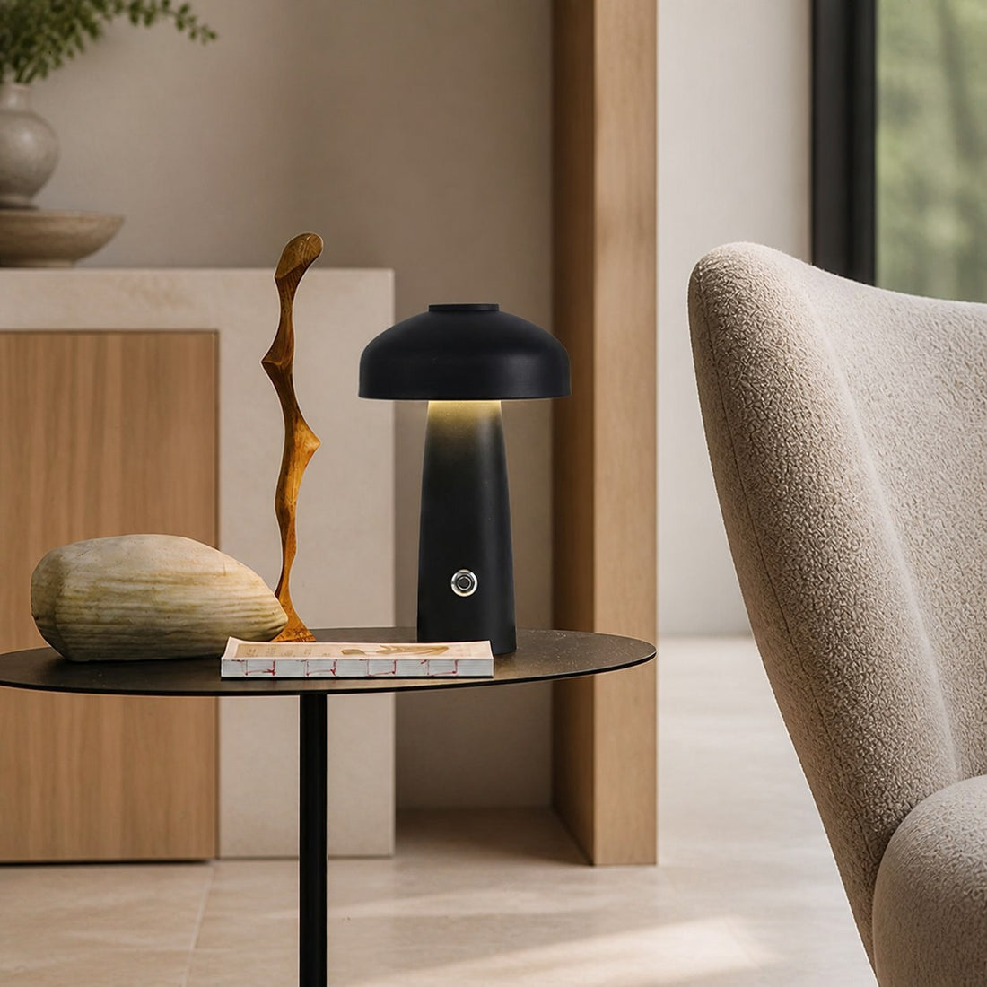 Leon Mushroom Table Lamp (built-in battery)