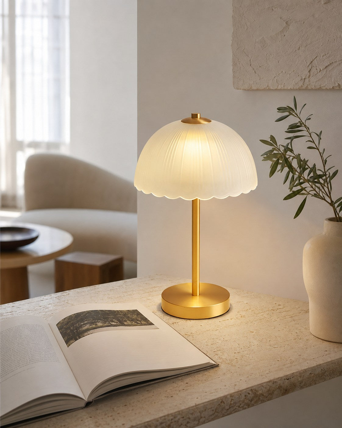 Small Umbrella Table Lamp