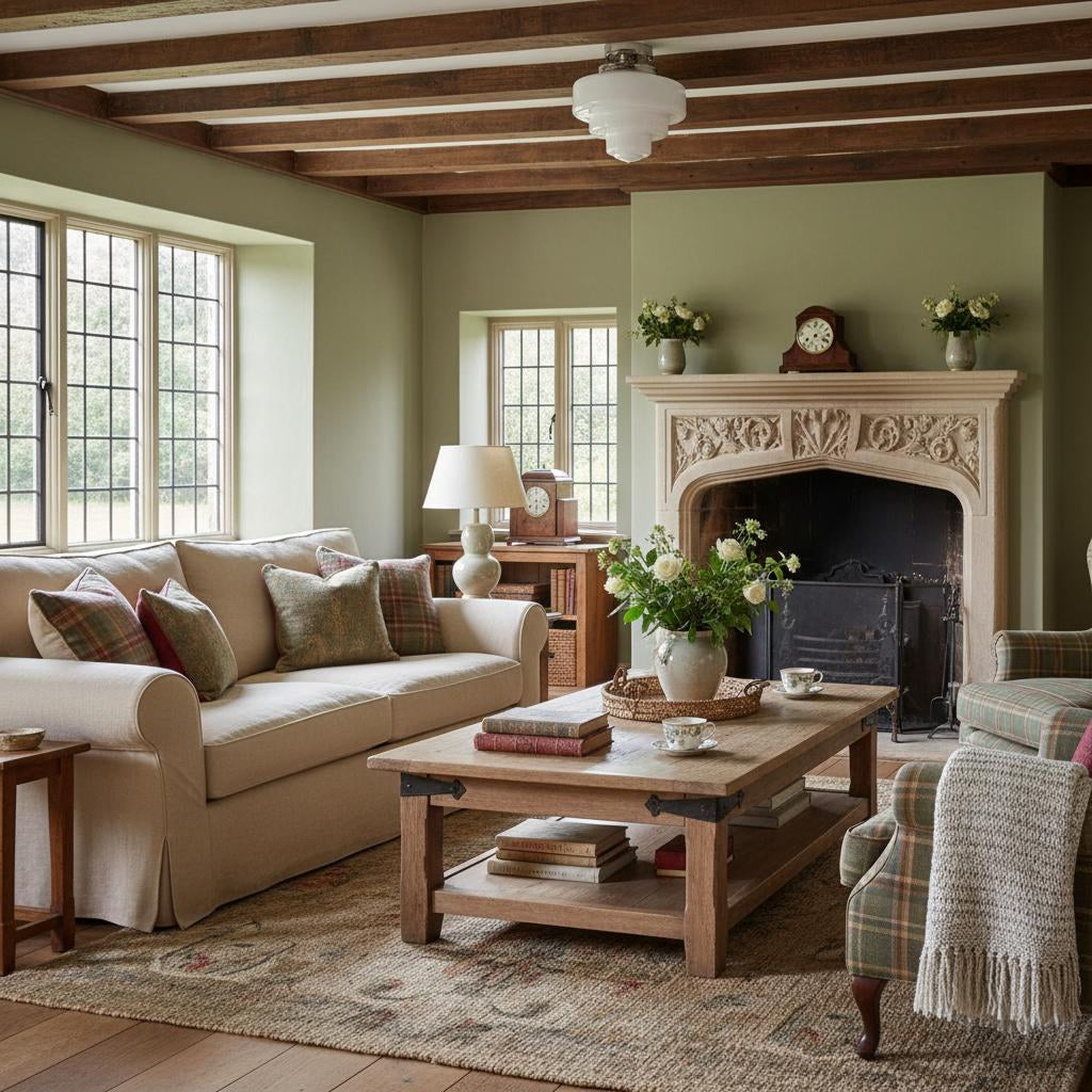 Geotower Glass Brass Ceiling Lamp – Handblown Opal Glass Globe Light