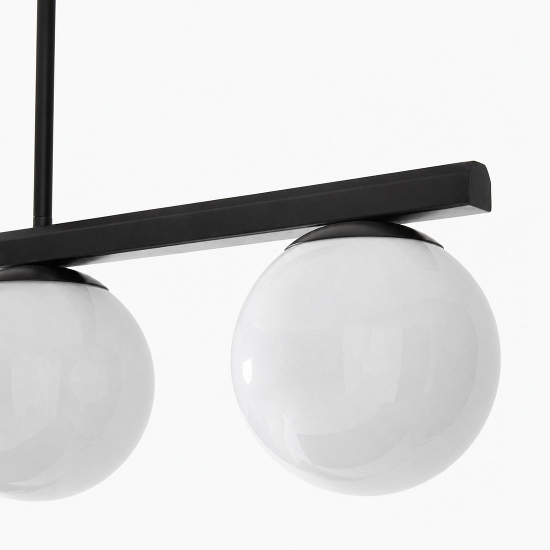 Brelia Round Light Chandelier - Modern Milk Glass Globe Ceiling Light