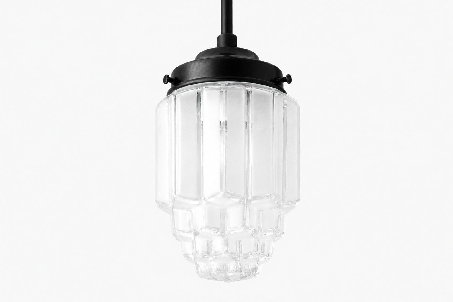 Tierlux Glass Pendant Light - Art Deco Globe Design