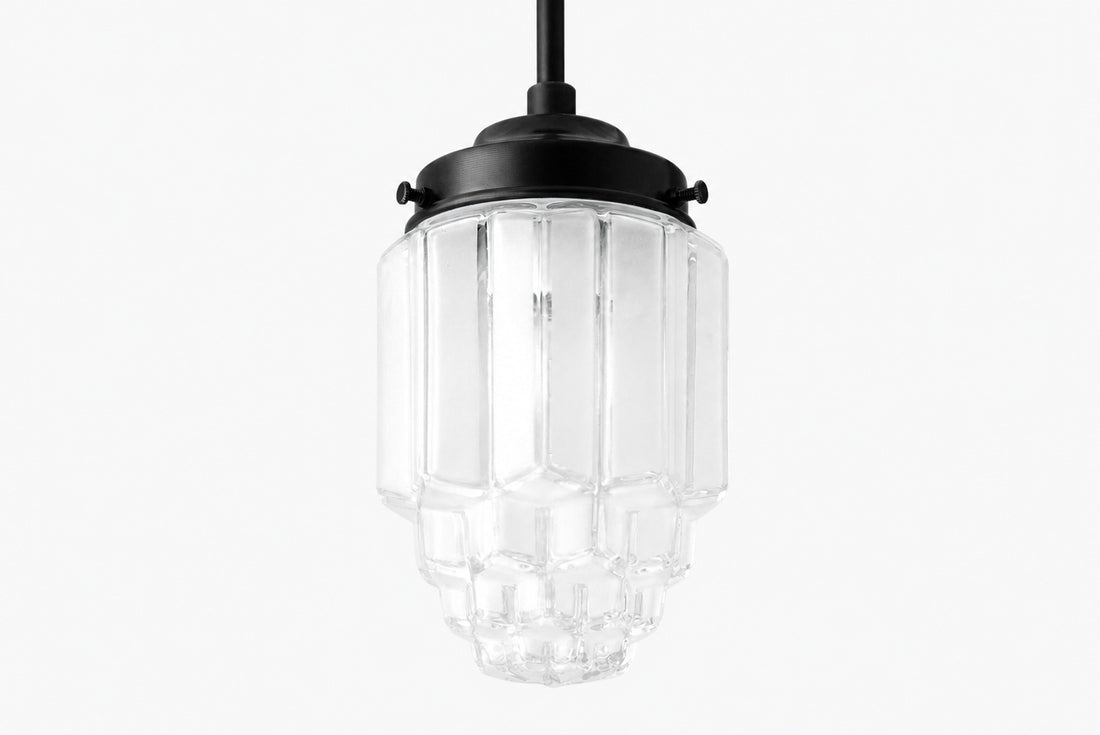 Tierlux Glass Pendant Light - Art Deco Globe Design