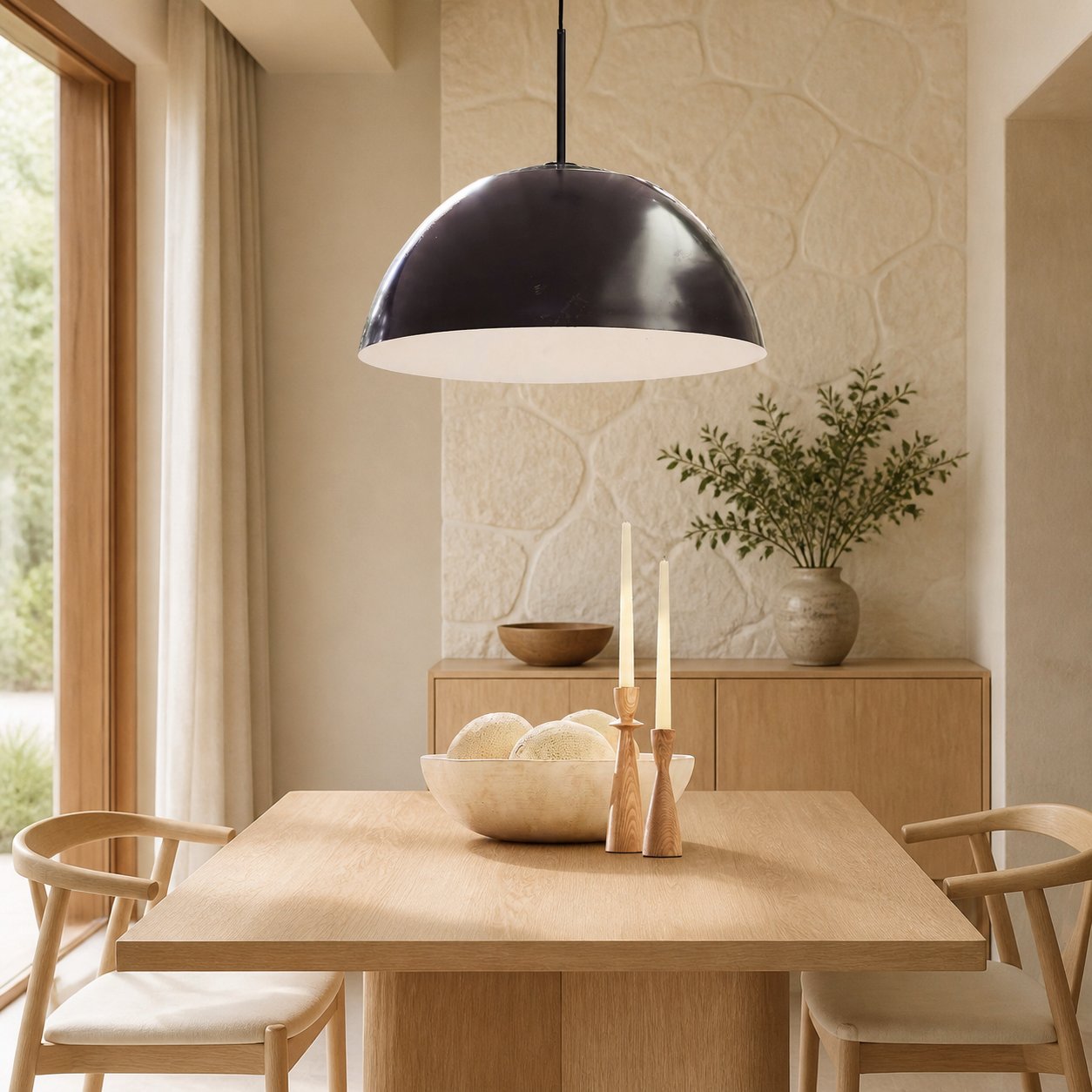 Parvion Modern Adjustable Sculptural Metal Pendant Light