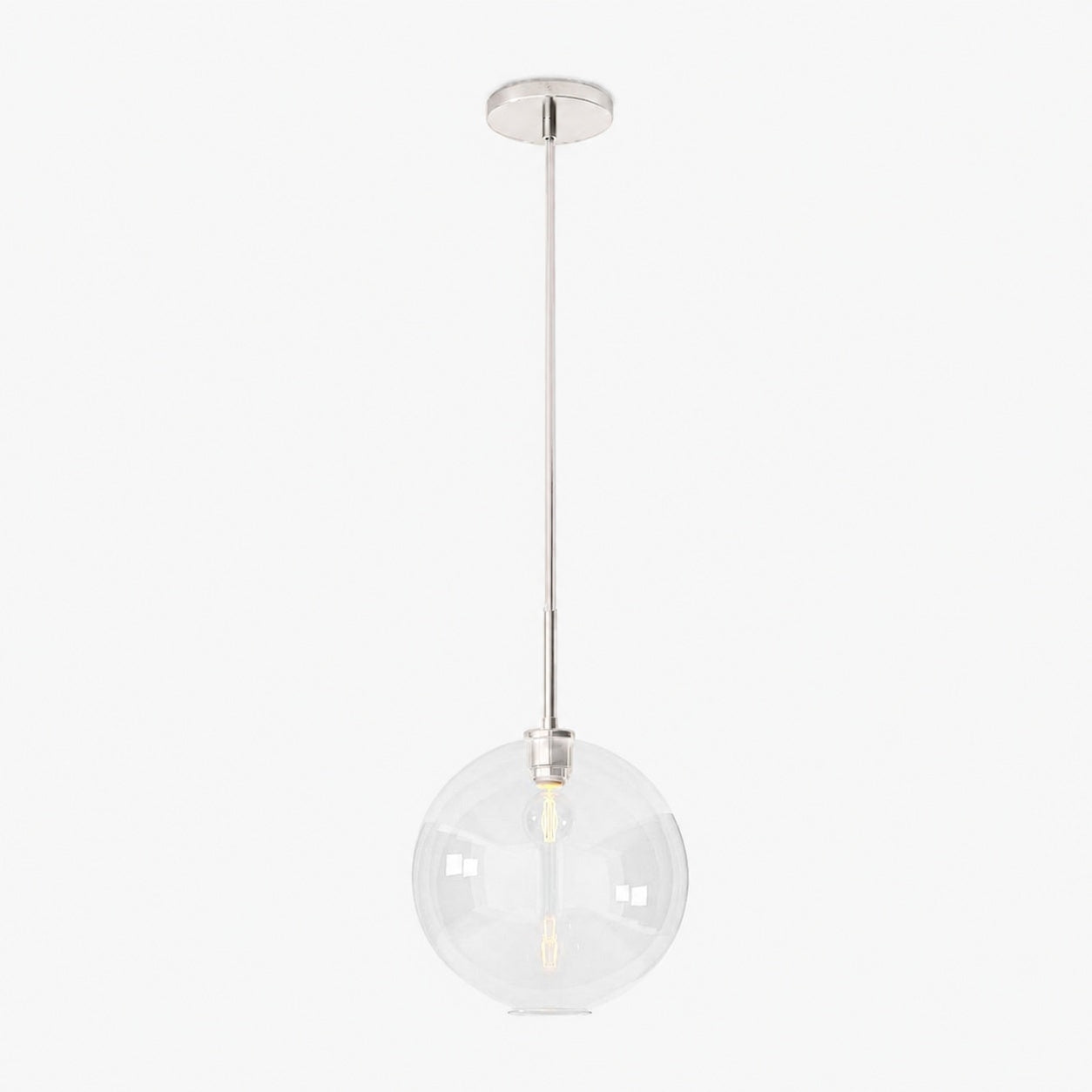 Selvion Sculptural Globe Pendant Light - Modern Glass Pendant Lamp - Sleek Design
