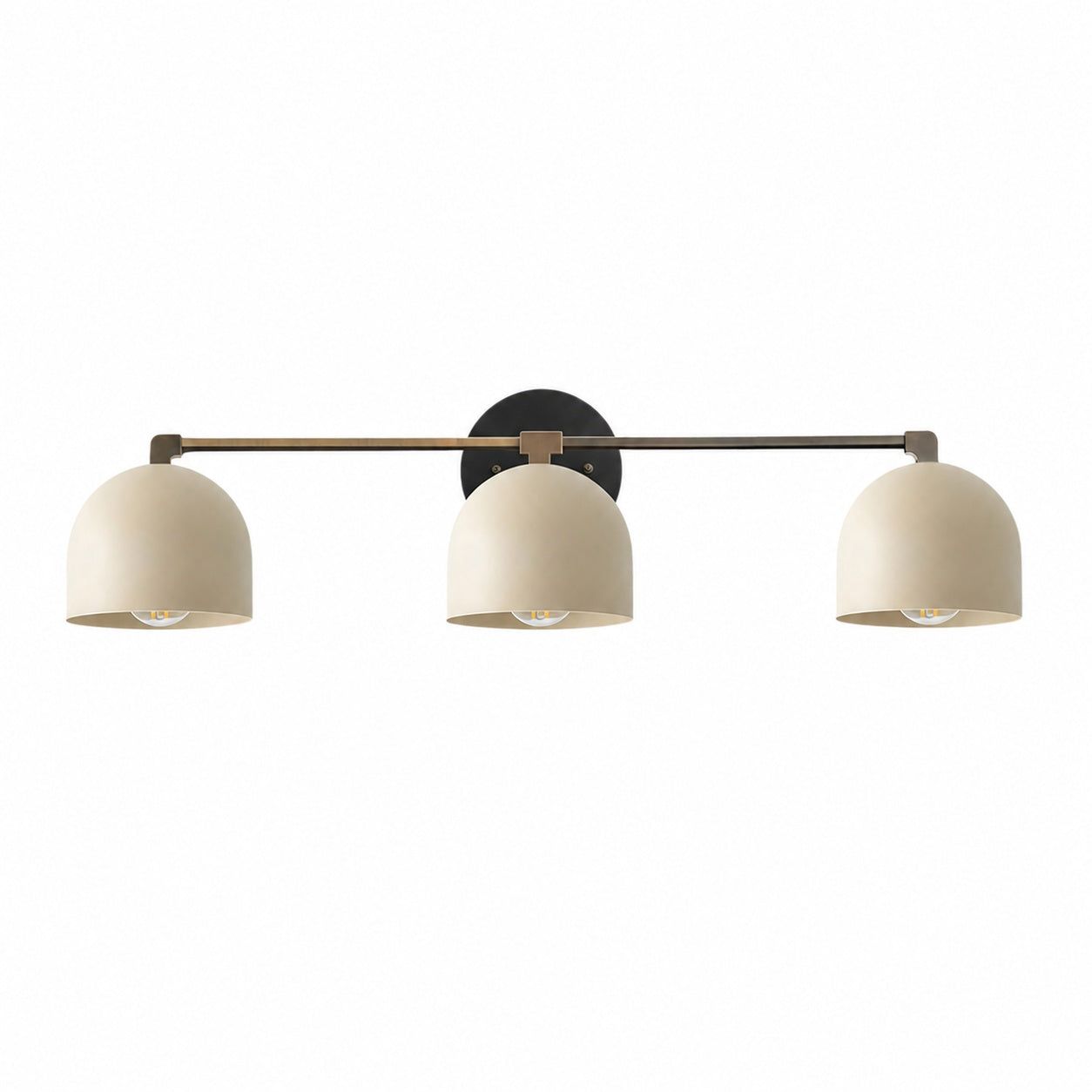 Metio Dome Mid-Century Deep Ball Vanity Lamp - Brass Wall Sconce