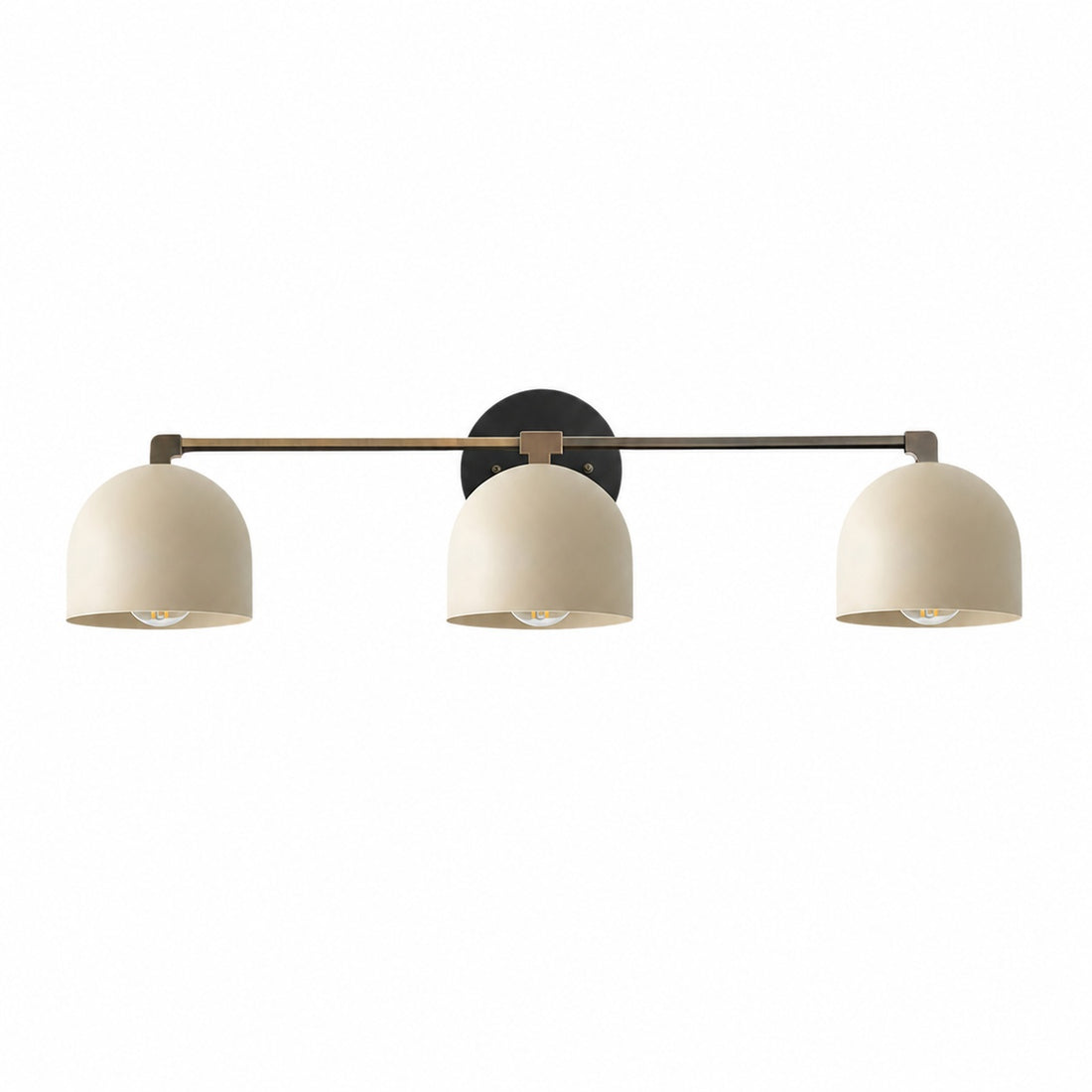 Metio Dome Mid-Century Deep Ball Vanity Lamp - Brass Wall Sconce