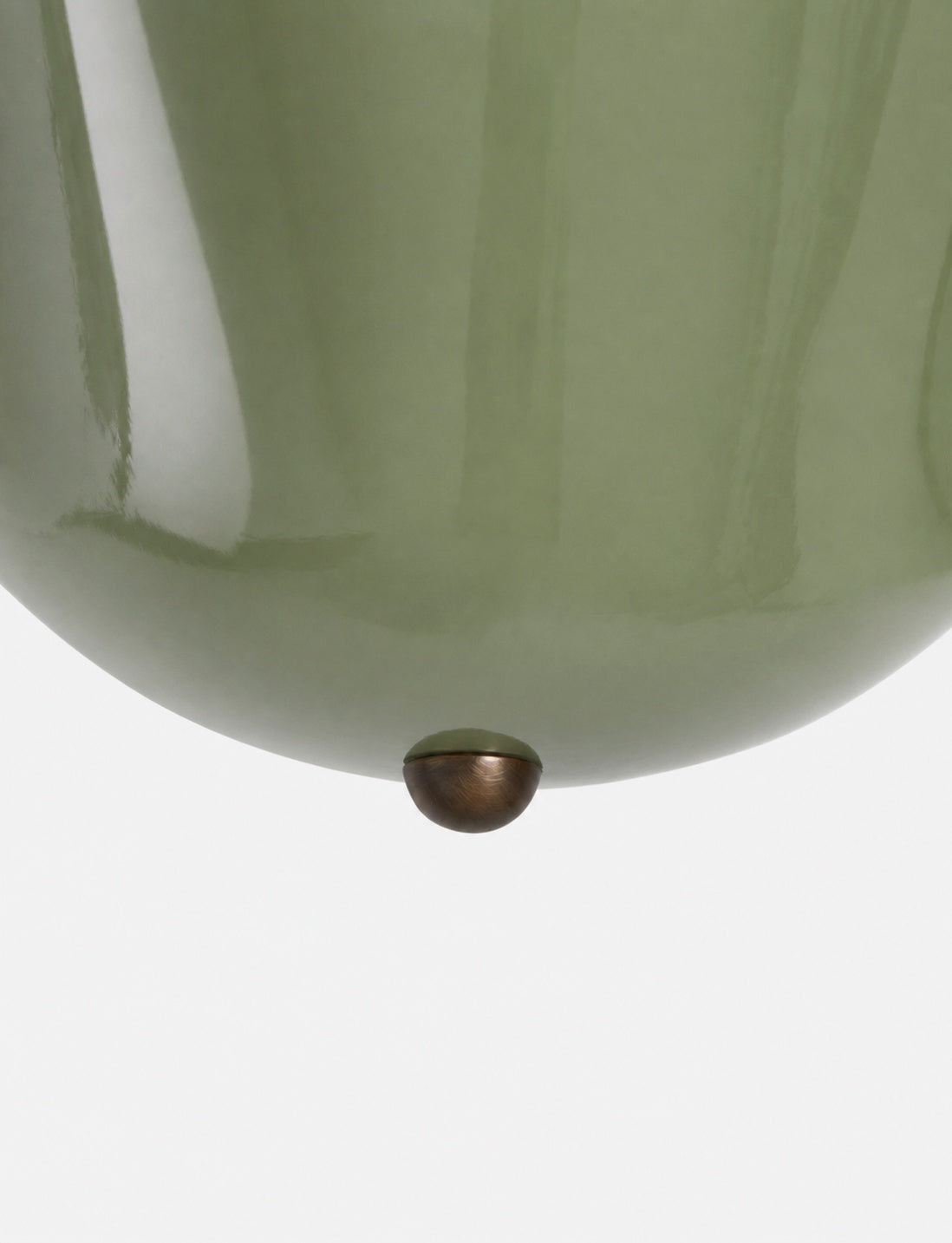 Bellina Glass Flush Mount Ceiling Light - Brass Accent Modern Fixture