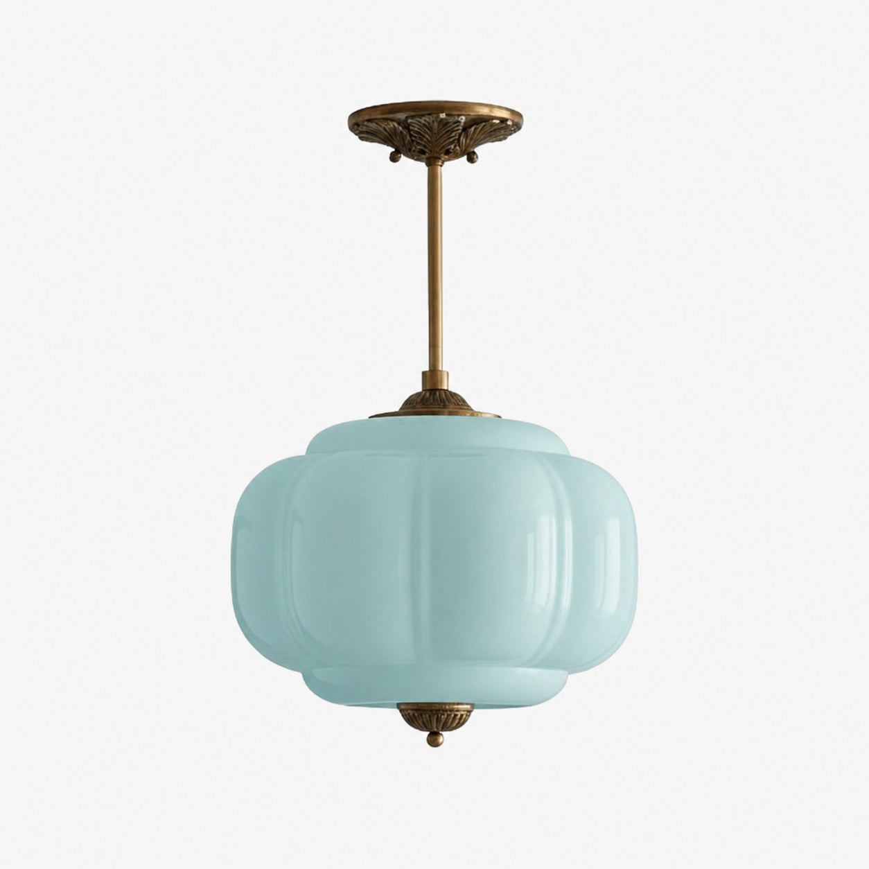 Eloise Vintage Glass Chandelier - Milk Glass Home Accent