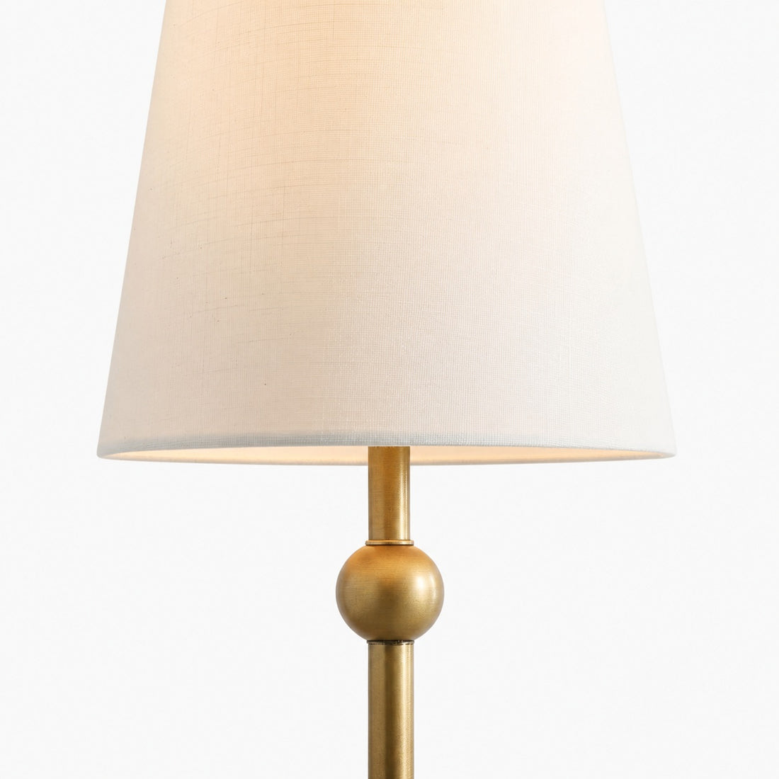 Serena Iron Table Lamp – Clean Lines and a Soft Linen Shade for Home Office or Bedside