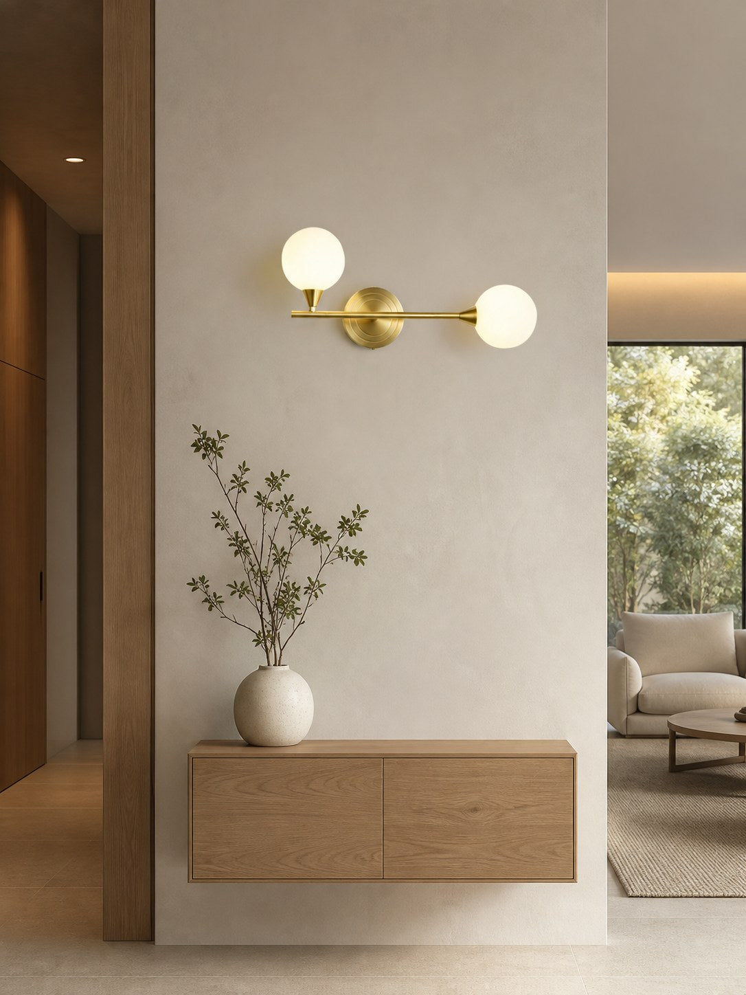 Holten Brass Armed Sconce