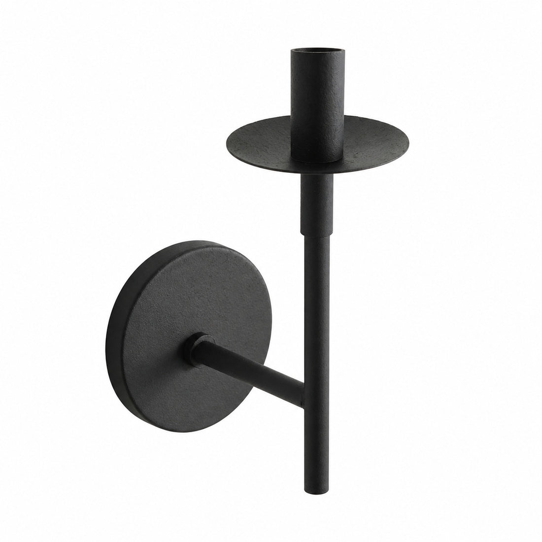 Rowan Bronze or Brass Wall Sconce - Iron Light with White Linen Shade for Home