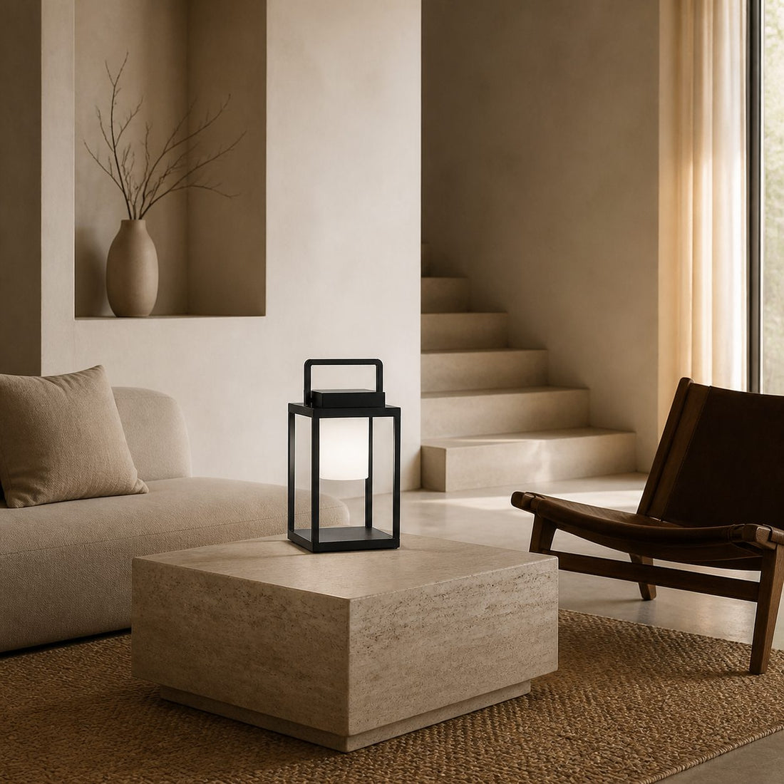 Veltor Portable Rechargeable Table Lamp – Modern Metal for Outdoor