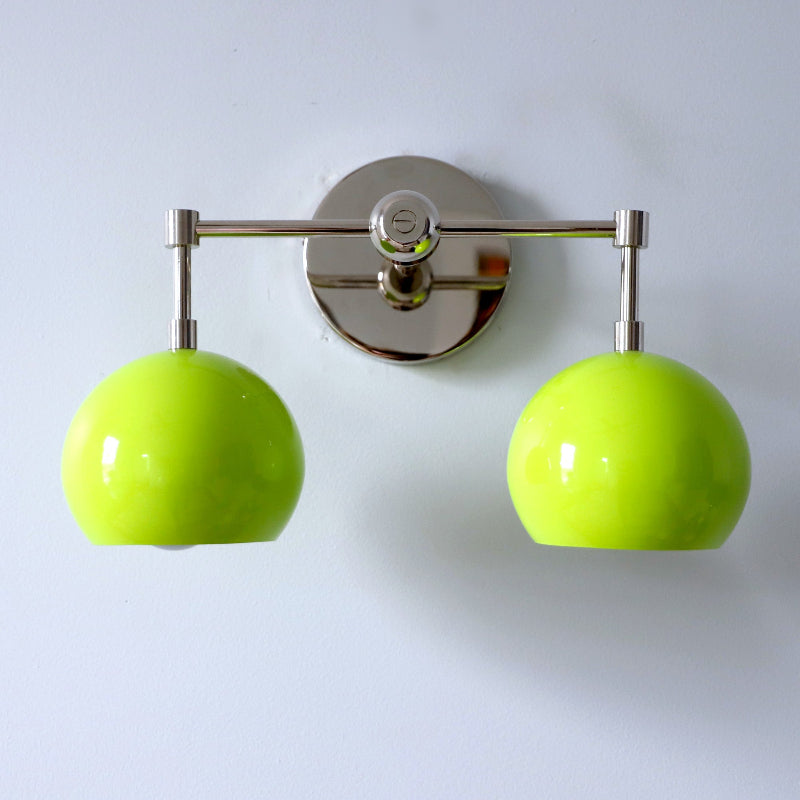 Spring Green Shades Sconce - Double Bubble Pop Vanity Wall Light