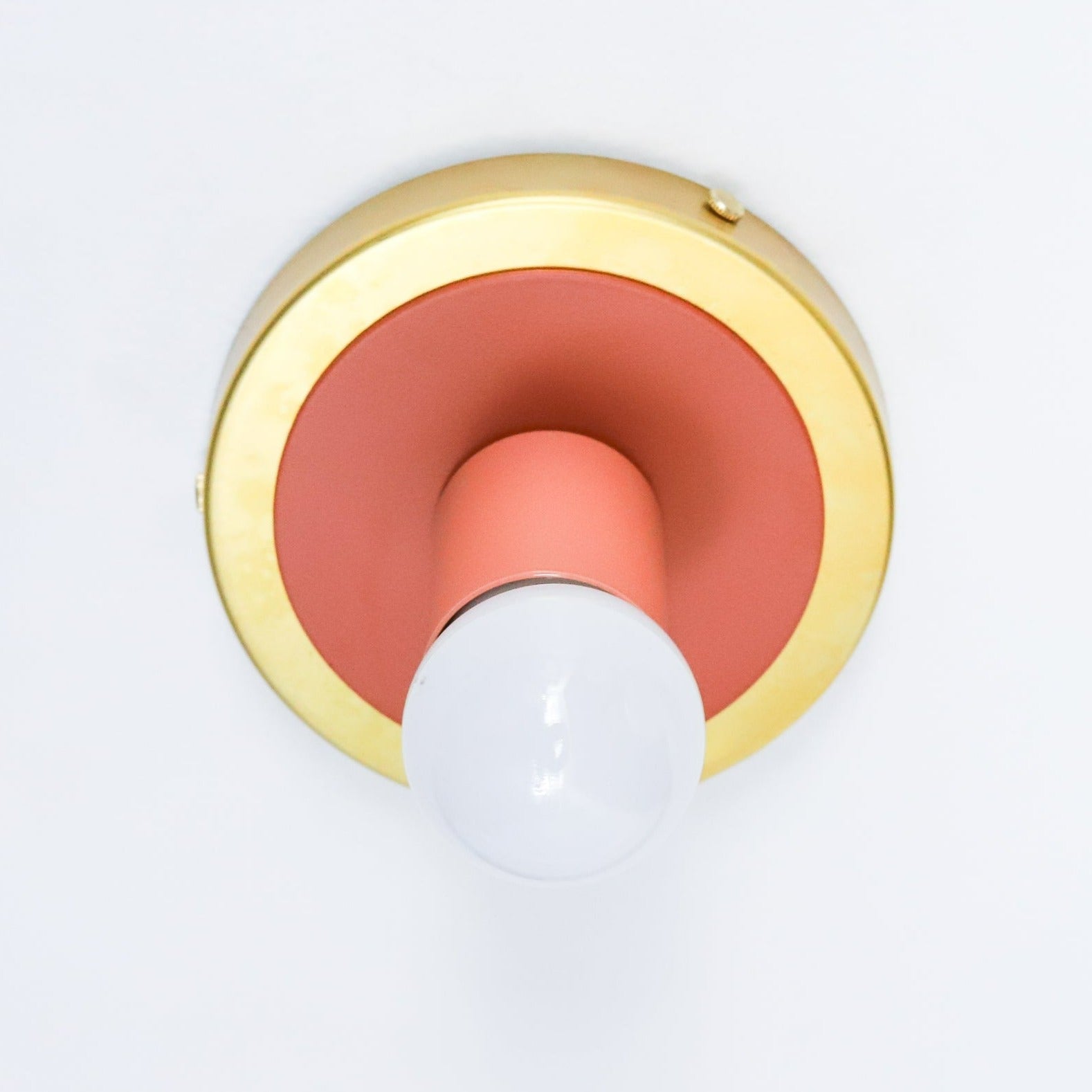 Colorful Wall Sconce - Modern Brass & Chrome Accent Lighting Fixture