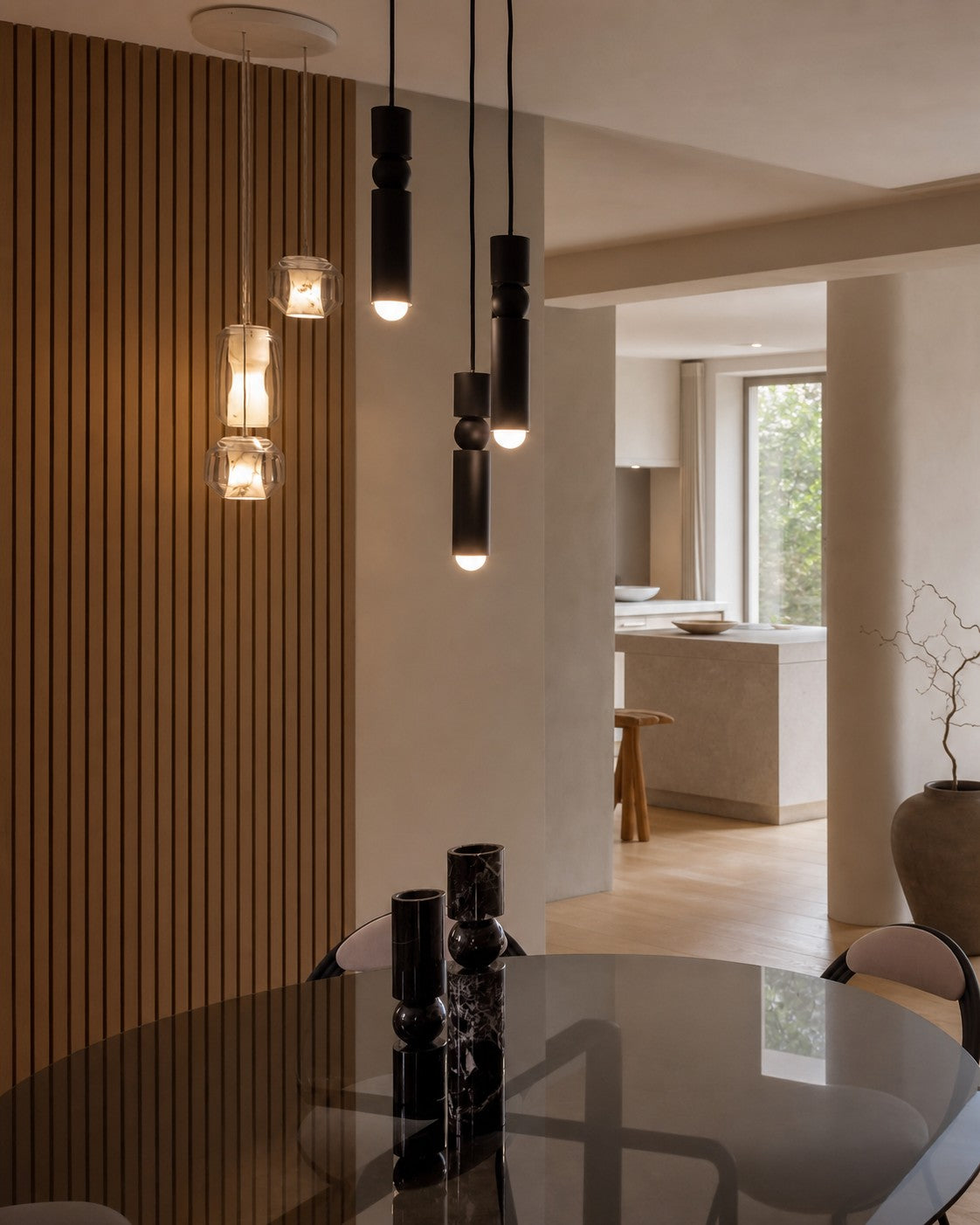 Glass Alabaster Pendant Lamp