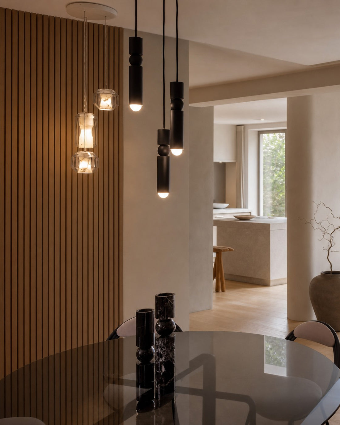 Glass Alabaster Pendant Lamp