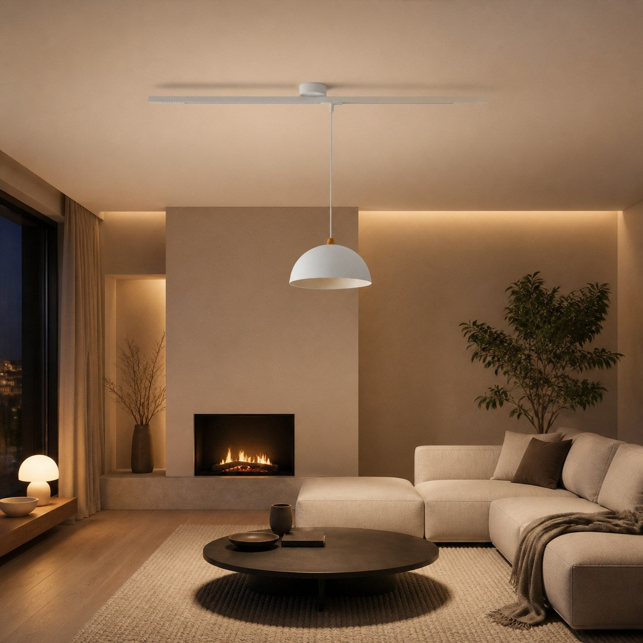 Axitra Rotatable Pendant Light Ceiling Rail – Sleek Adjustable Track for Pendant Lights Contemporary U26