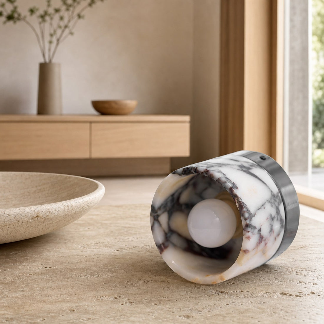 Marble Round Ceiling Lamp
