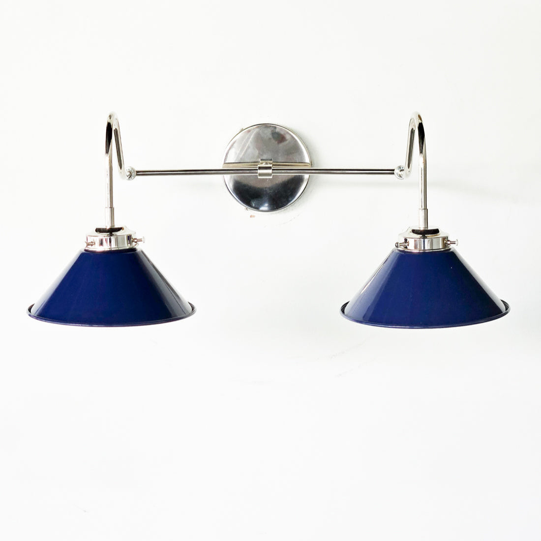 Various Colors Double Wall Sconce Light - Elegant Cone Shade