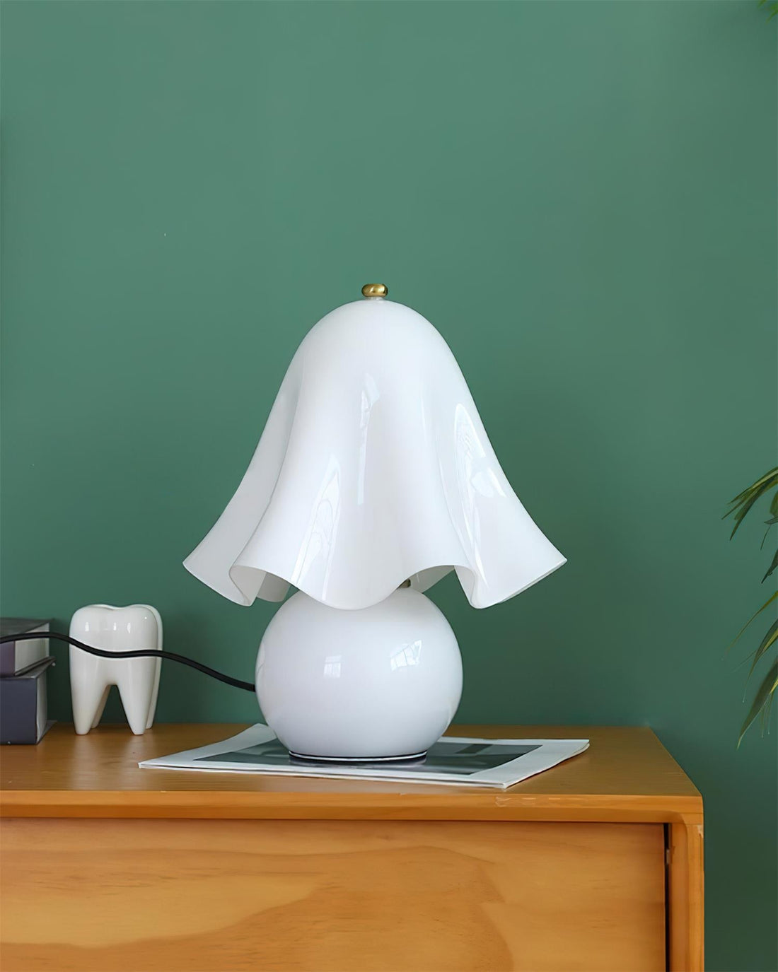Bellina Decorative Table Lamp - Sculptural Bell Flower Shape