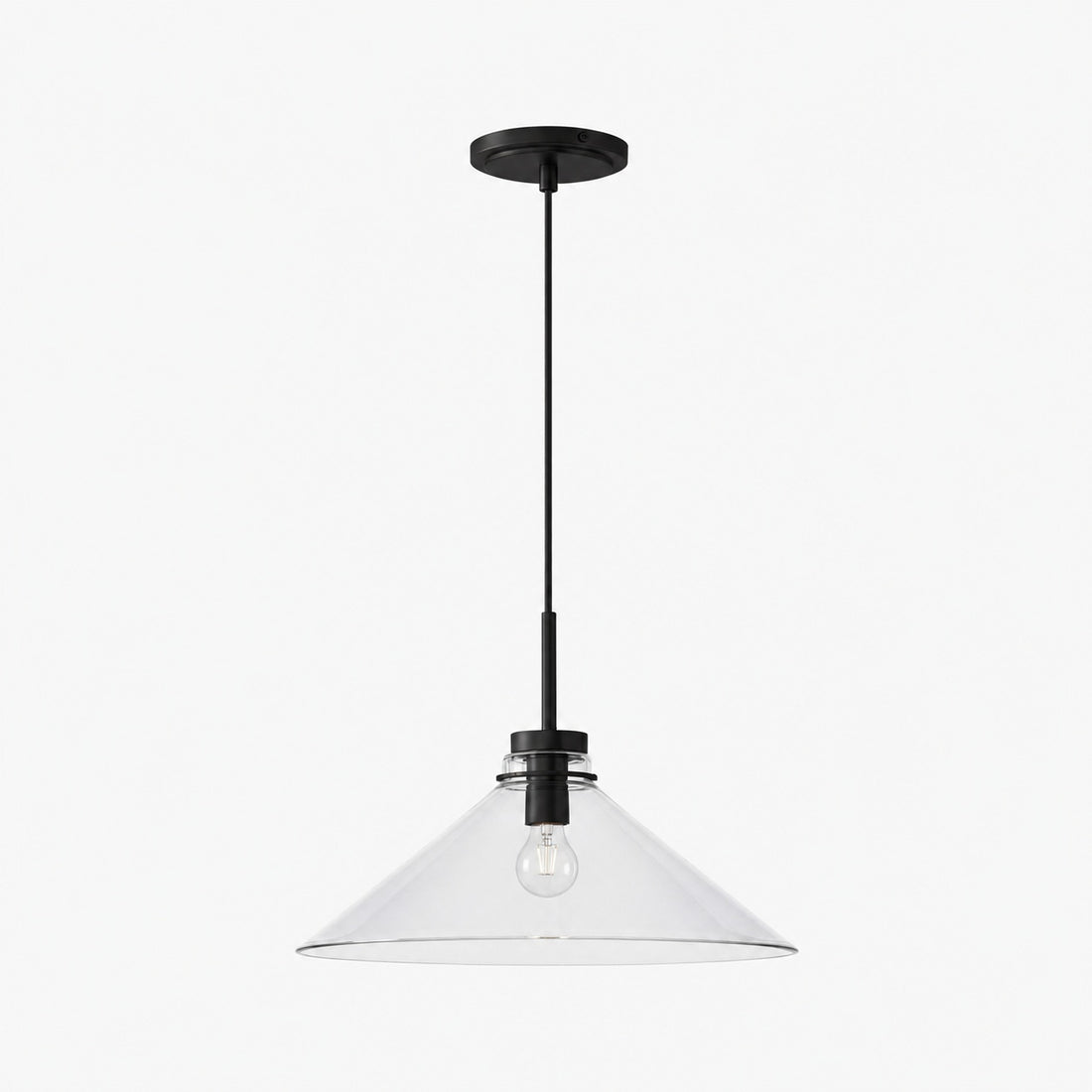 Aurenza Modern Farmhouse Pendant Light - Adjustable Shade for Warm Ambiance