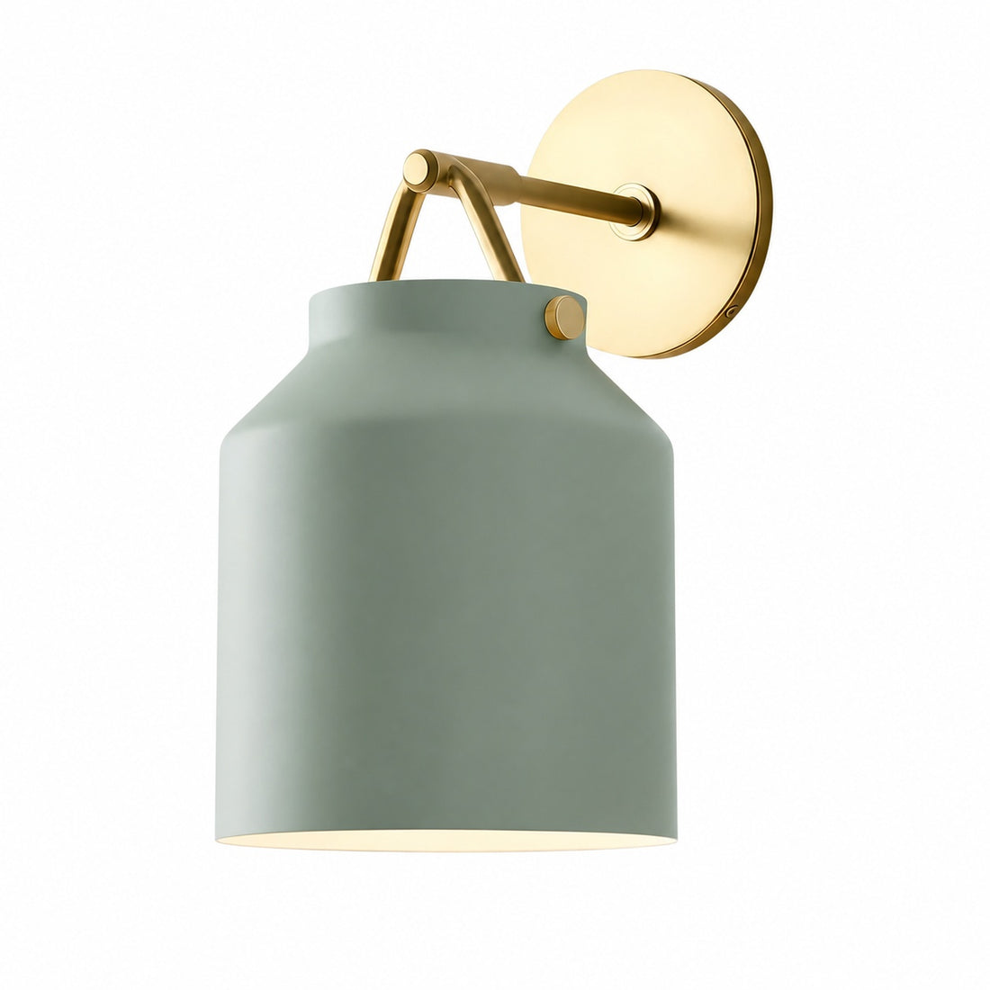 Hanton Modern Minimalist Brass and Glass Sconce – Damp Rated for Bathrooms