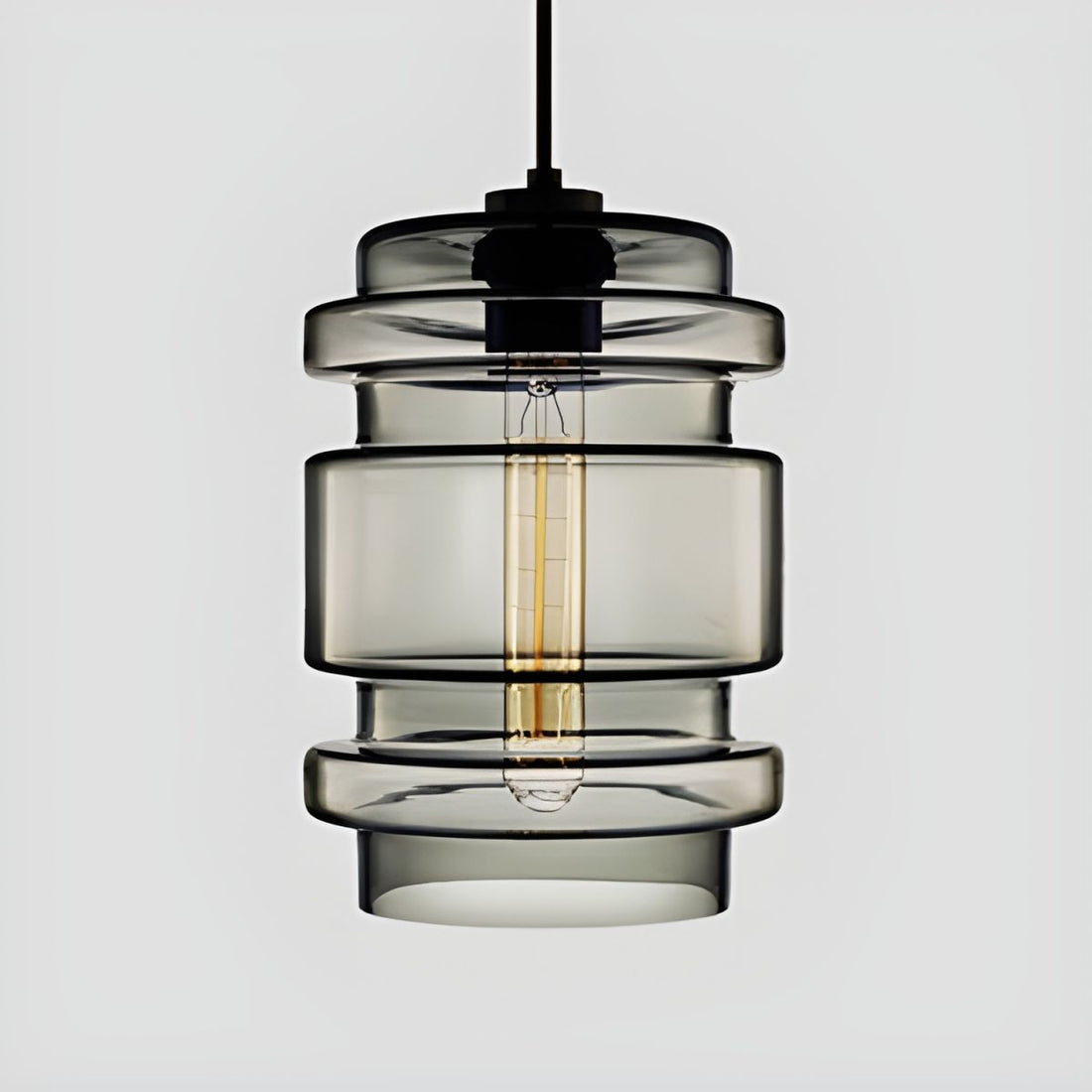 Crystalline Series Pendant Light - Blown Glass Multi Colored Glass Pendant Lamp
