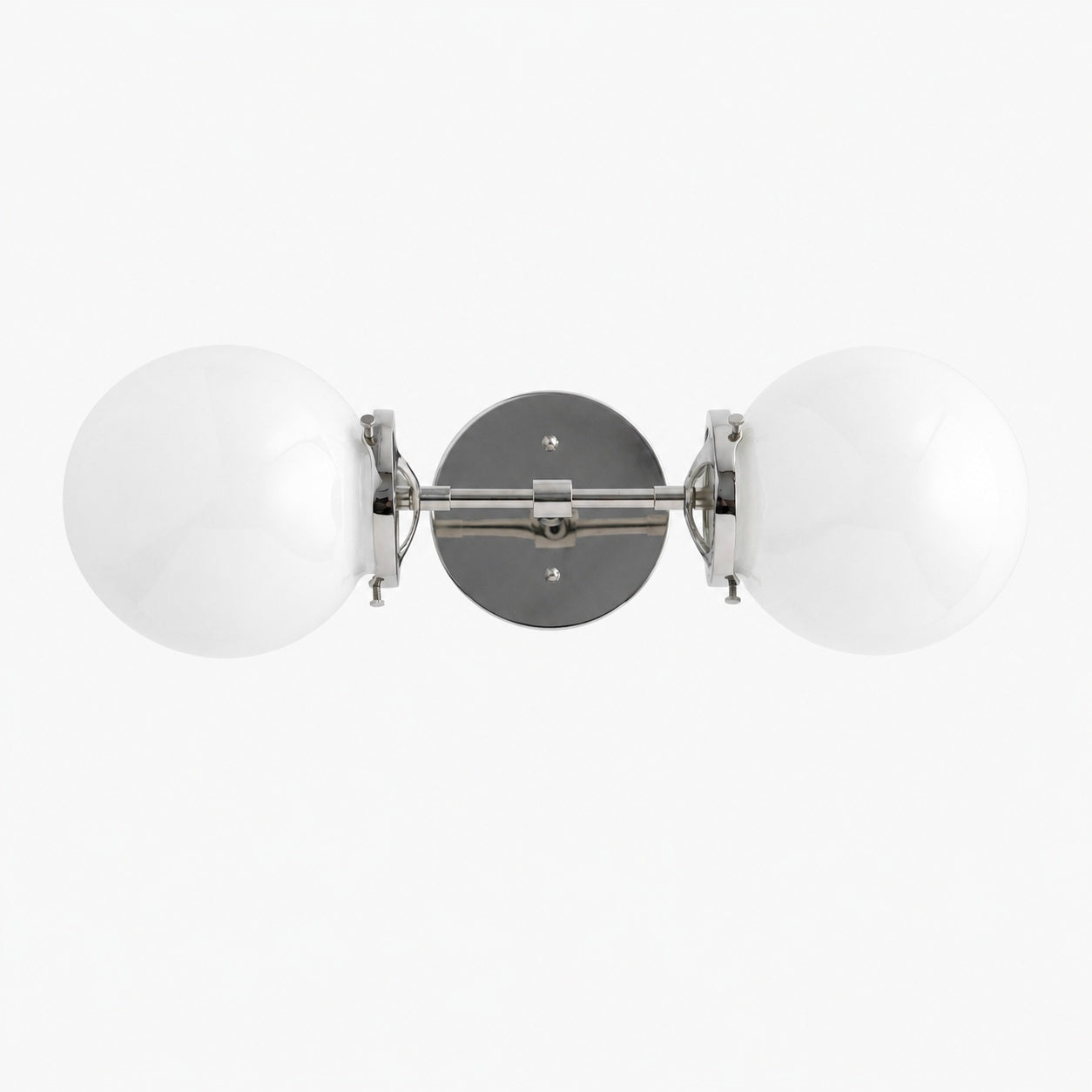 Lumio Globe Art Deco Vanity Light -  Opal Globe Bathroom Sconce