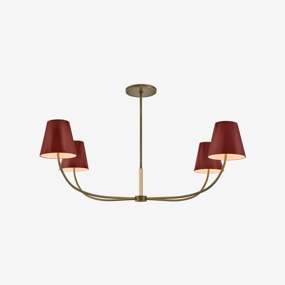 Minimalist Two-Tone Design Chandelier