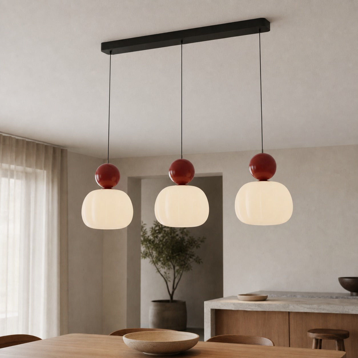 Ornavigo Modern Art Deco Pendant Light – Bauhaus Inspired Lighting for Kitchen Island
