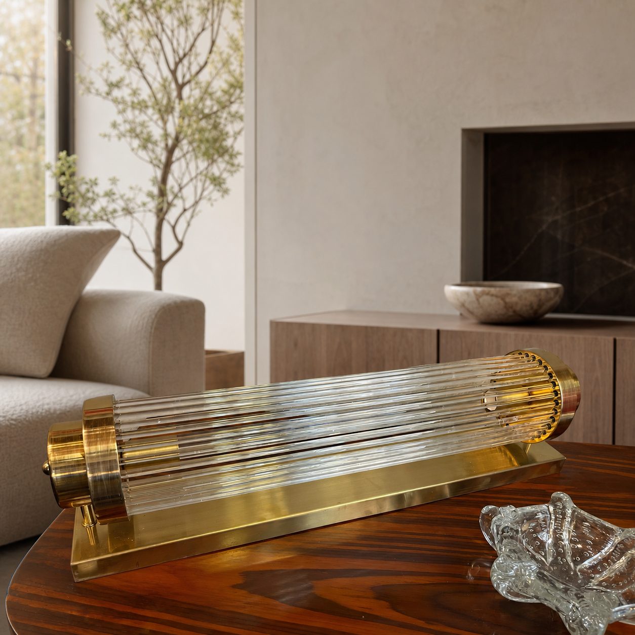 Pillar Offset Wall Lamp