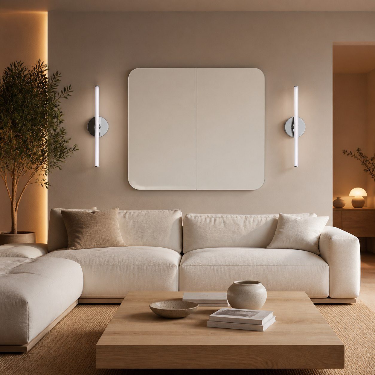 Voro Modern LED Wall Sconce - Metal Bathroom & Hallway Lighting Fixture