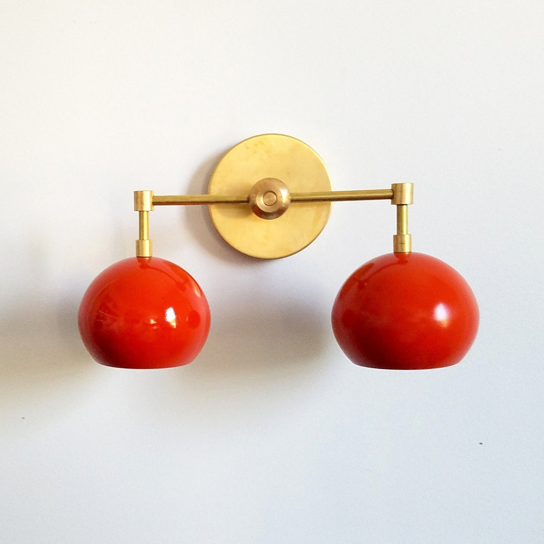 Orange Peel Loa Wall Sconce - Double Bubble Vanity Bath Wall Light