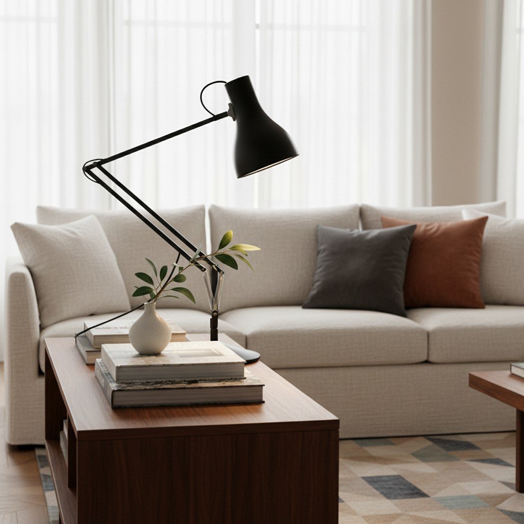 Type 75 Adjustable Table Lamp with Articulated Arm for Home Office
