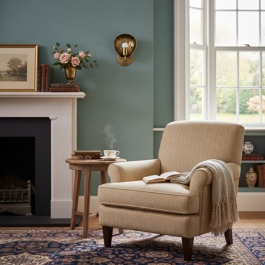 Luminara Modern Art Deco Scalloped Shell Wall Sconce – Hallway & Bedroom Accent Lamp