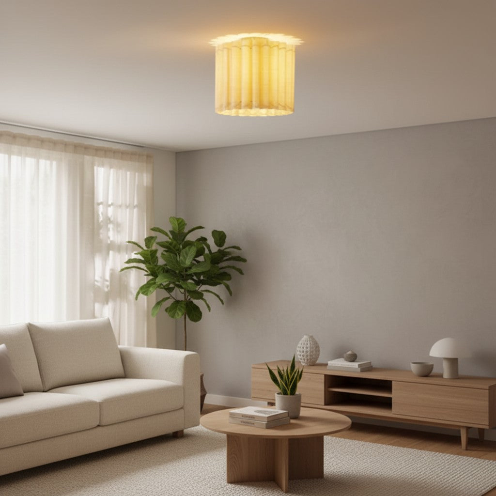 Velura Linen Shade Pendant – Modern Transitional Ceiling Light for Dining Rooms & Kitchens