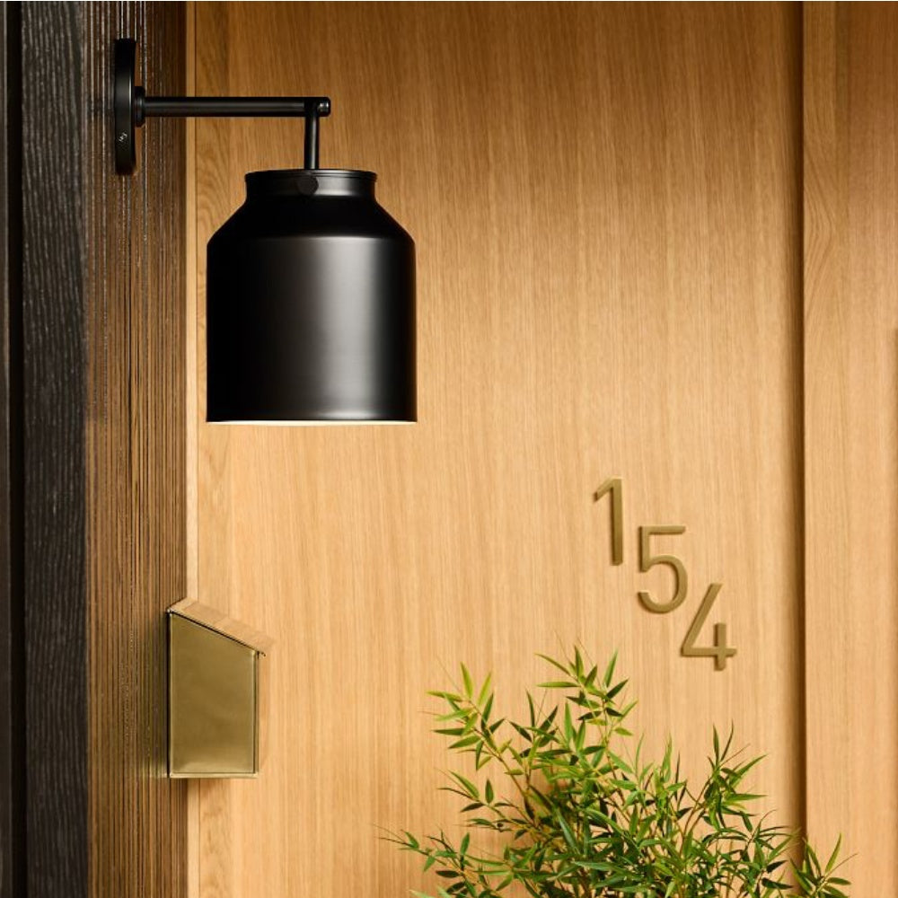 Modern Bell Jar Glass Sconce - Nordic Matte Metal Wall Light Outdoor
