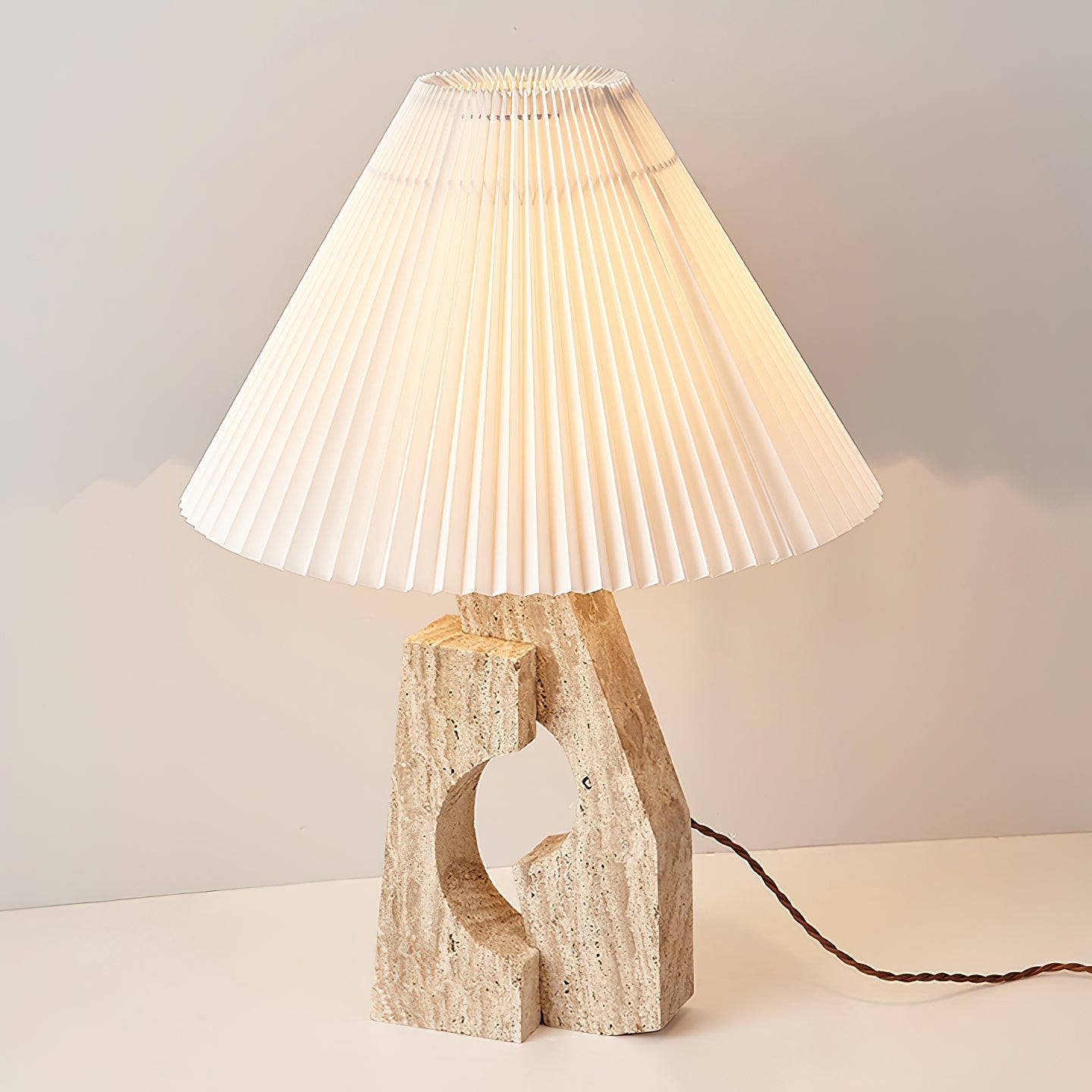 Modern Artistic Stone Pillar Table Lamp