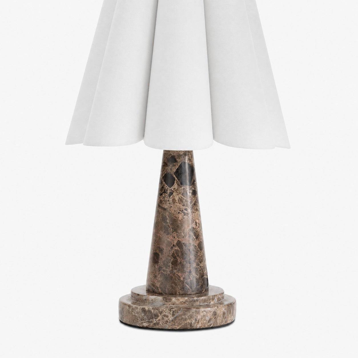 Shadon Marble Pleated Table Lamp
