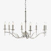 Tela Brass and Nickel Chandelier – Elegant Multi-Light Fixture for Foyers and Kitchens