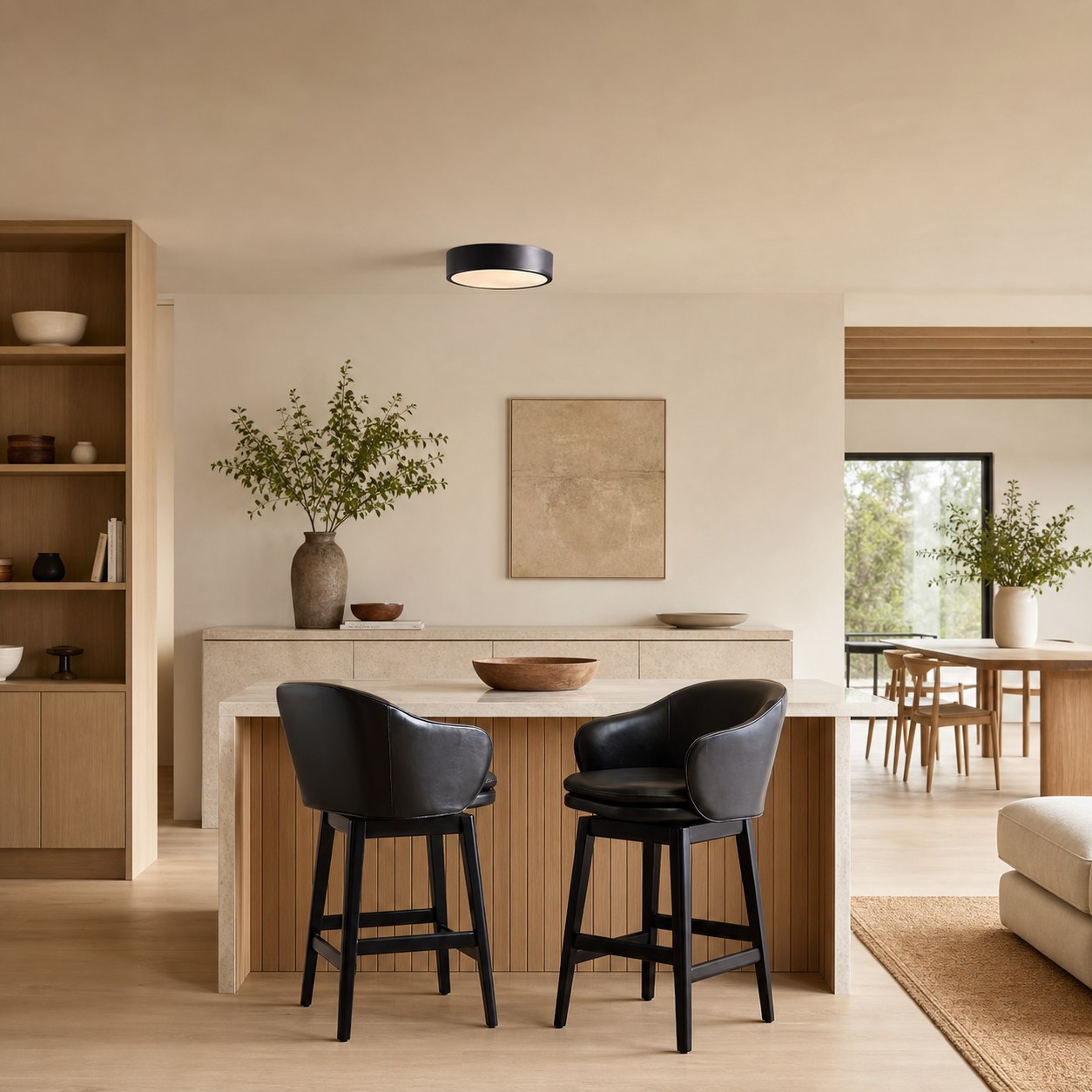 Crelina Minimalist Flush Mount Lighting - Modern Ceiling Fixture for Any Room