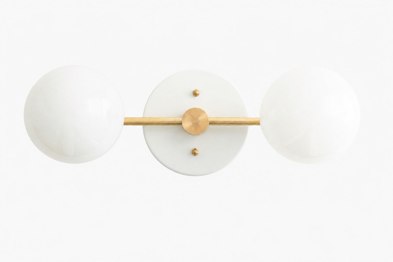 Glorica Glass Vanity Light - Modern Brass Wall Sconce for Bathroom Style