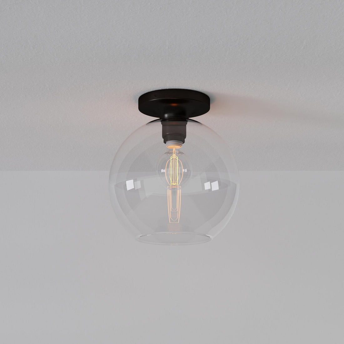 Selvion Modern Globe Pendant Light - Damp-Rated Bathroom Lighting - Luxe Glass Shade