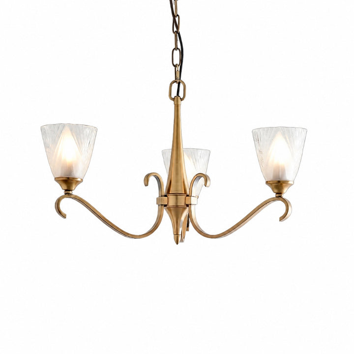 Lunetal Multi-Light Chandelier Crystal Accents Brass Finish - Modern Luxury for Dining Room and Living Room