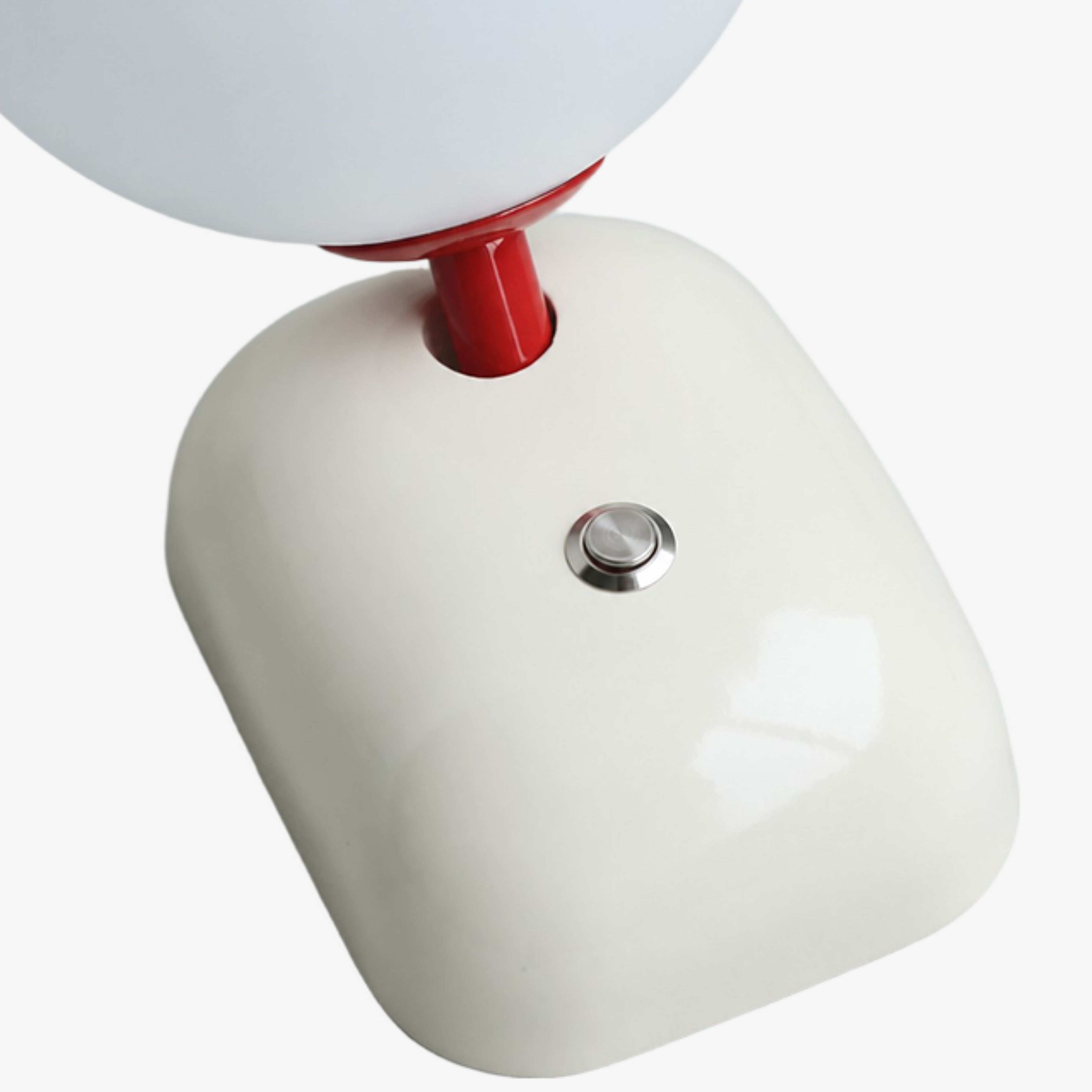 Cream White housing and integrated switch detail