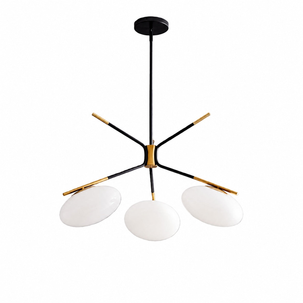 Brimush Flattened-Globe Pendant Lamp – Minimalist Architectural Form